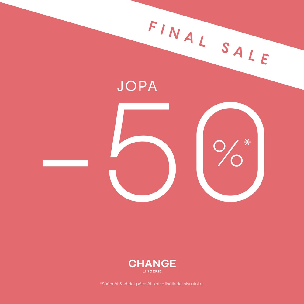 Final SALE! Jopa -50%