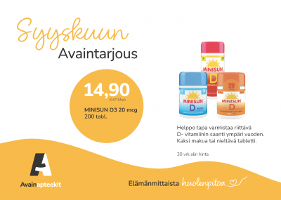 Minisun D3 20mcg 200tbl