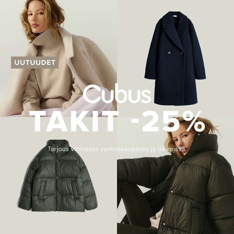 Kaikki takit -25%