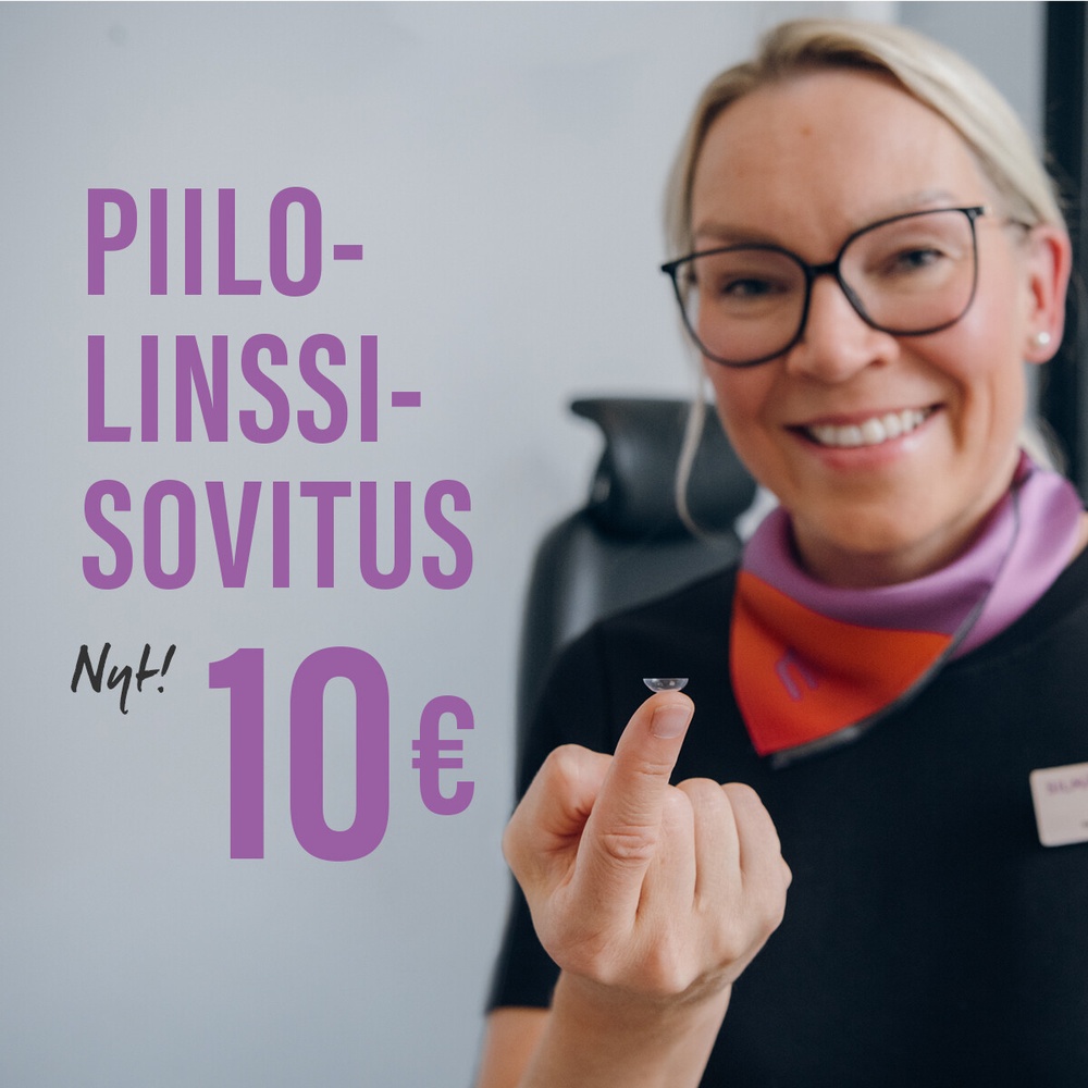Piilolinssisovitus 10€