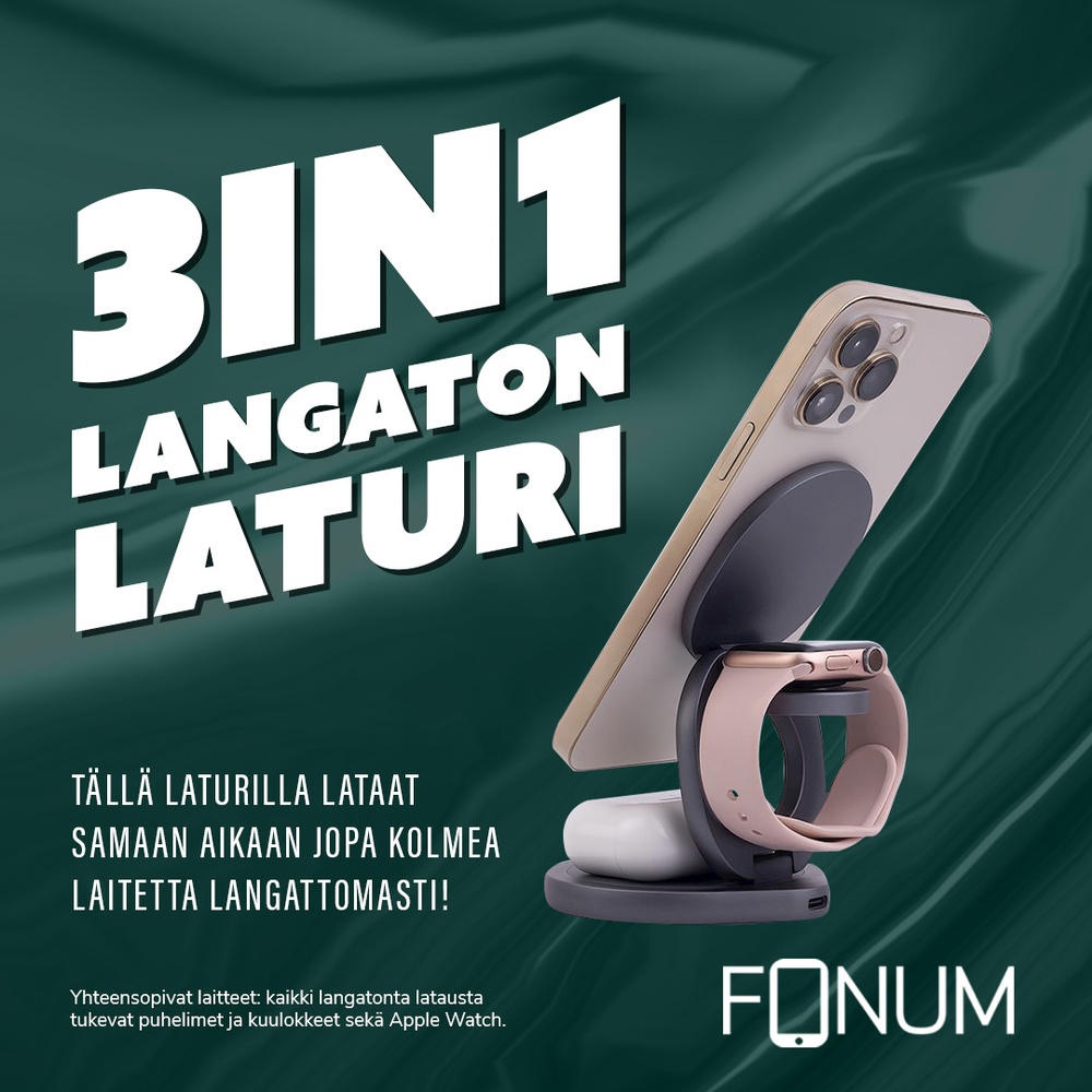 3in1 langaton laturi