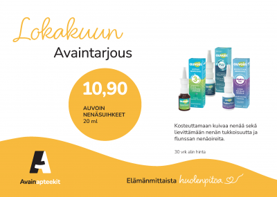 AUVOIN NENÄSUIHKEET 20 ML