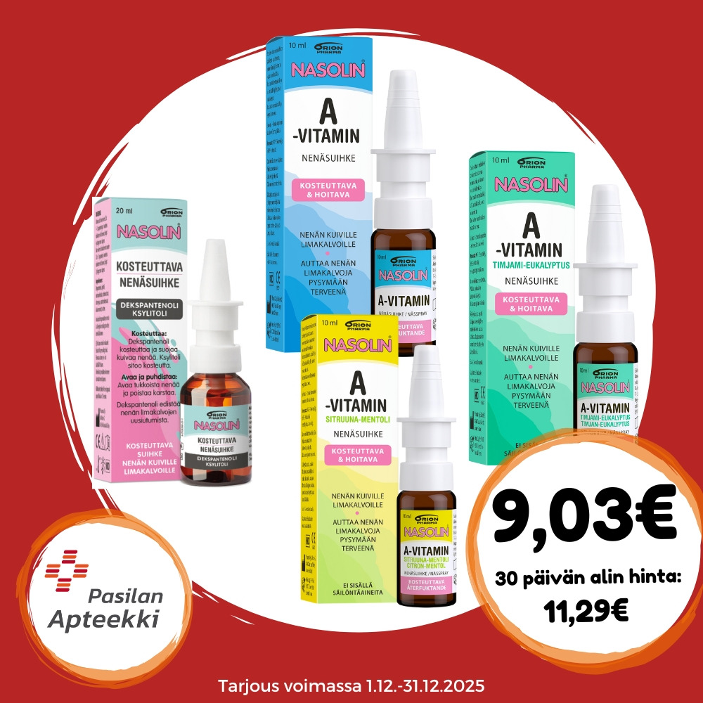 Kosteuttavat nenäsuihkeet