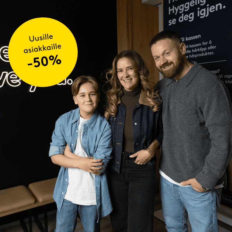 Hiustenleikkaus -50%!