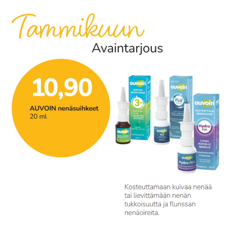 AUVOIN NENÄSUIHKEET 20 ML