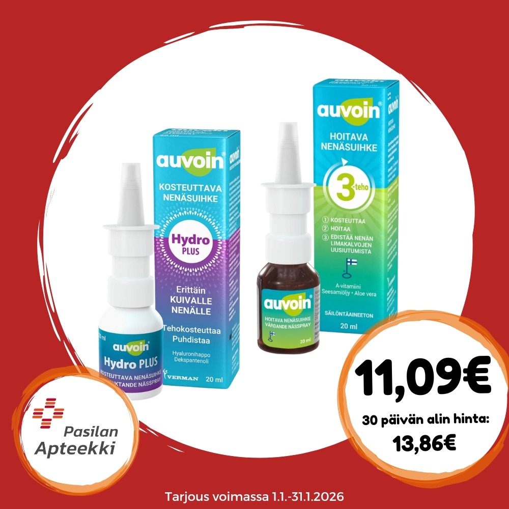 Auvoin hoitavat suihkeet