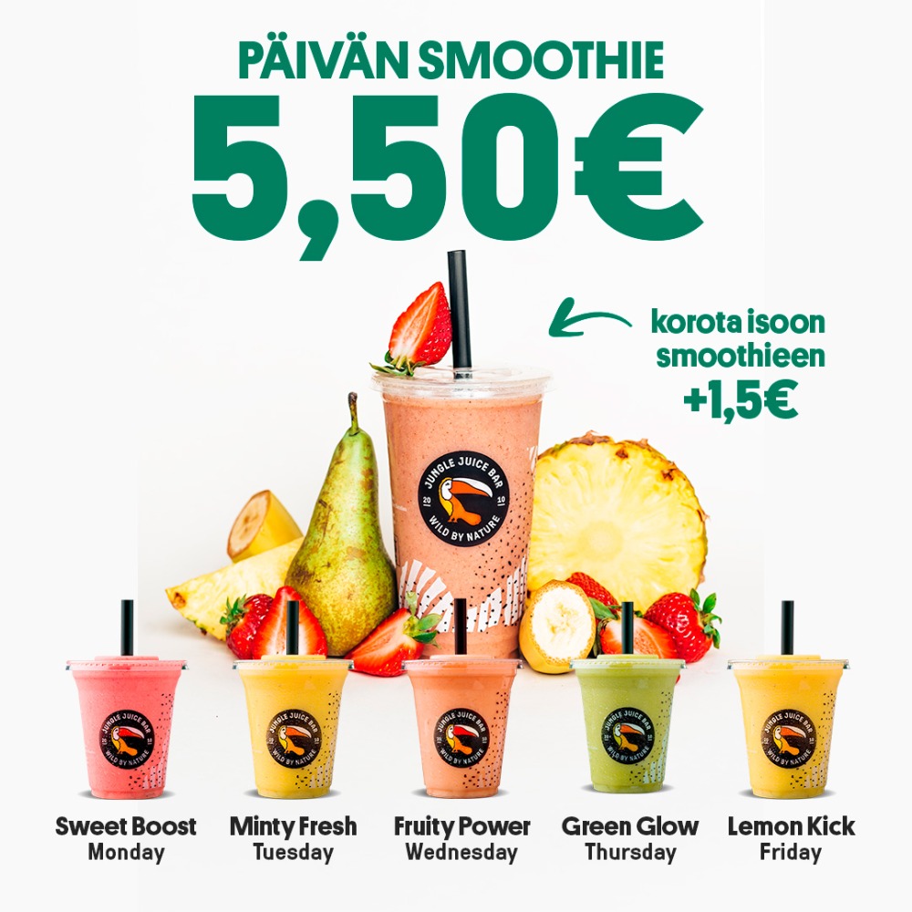 Päivän smoothie 5,5€