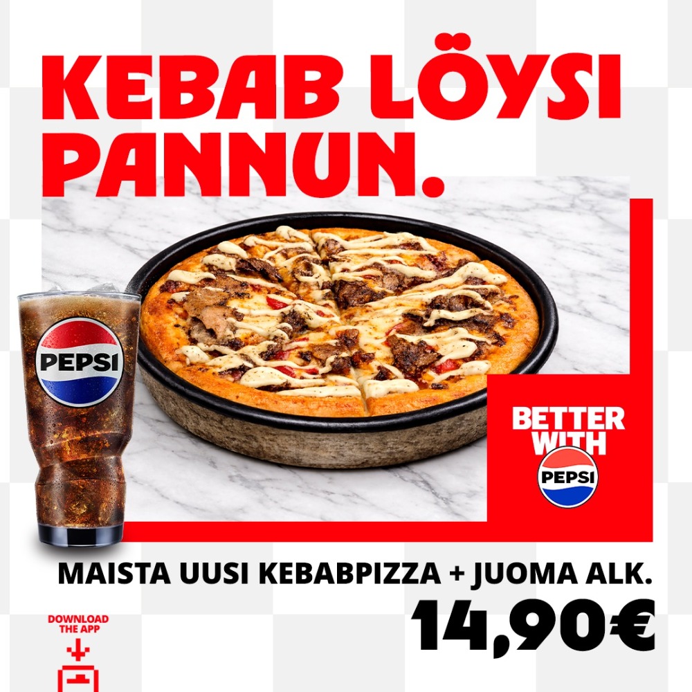 Kebab pizza