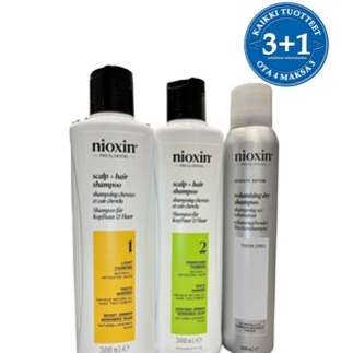 Erä Nioxin-tuotteita