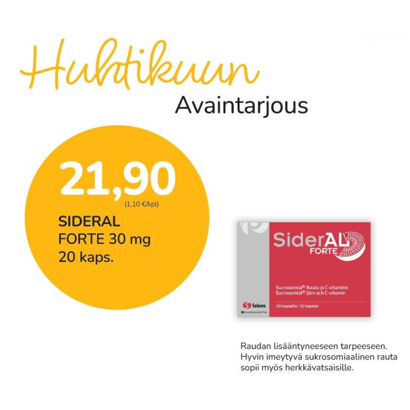 SIDERAL FORTE 30MG 20 KPL