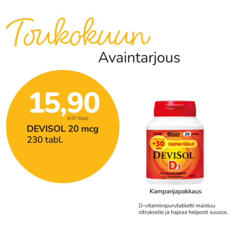 DEVISOL 20 MCG 230 TABL.