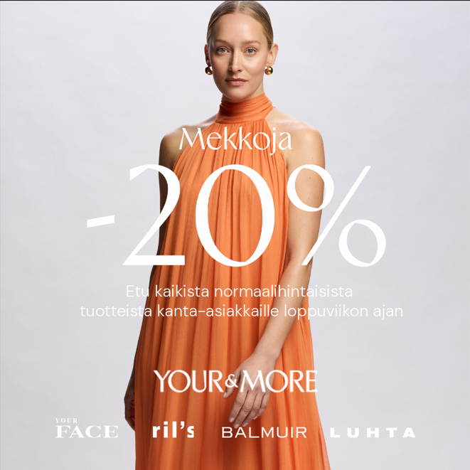Mekkoja -20%