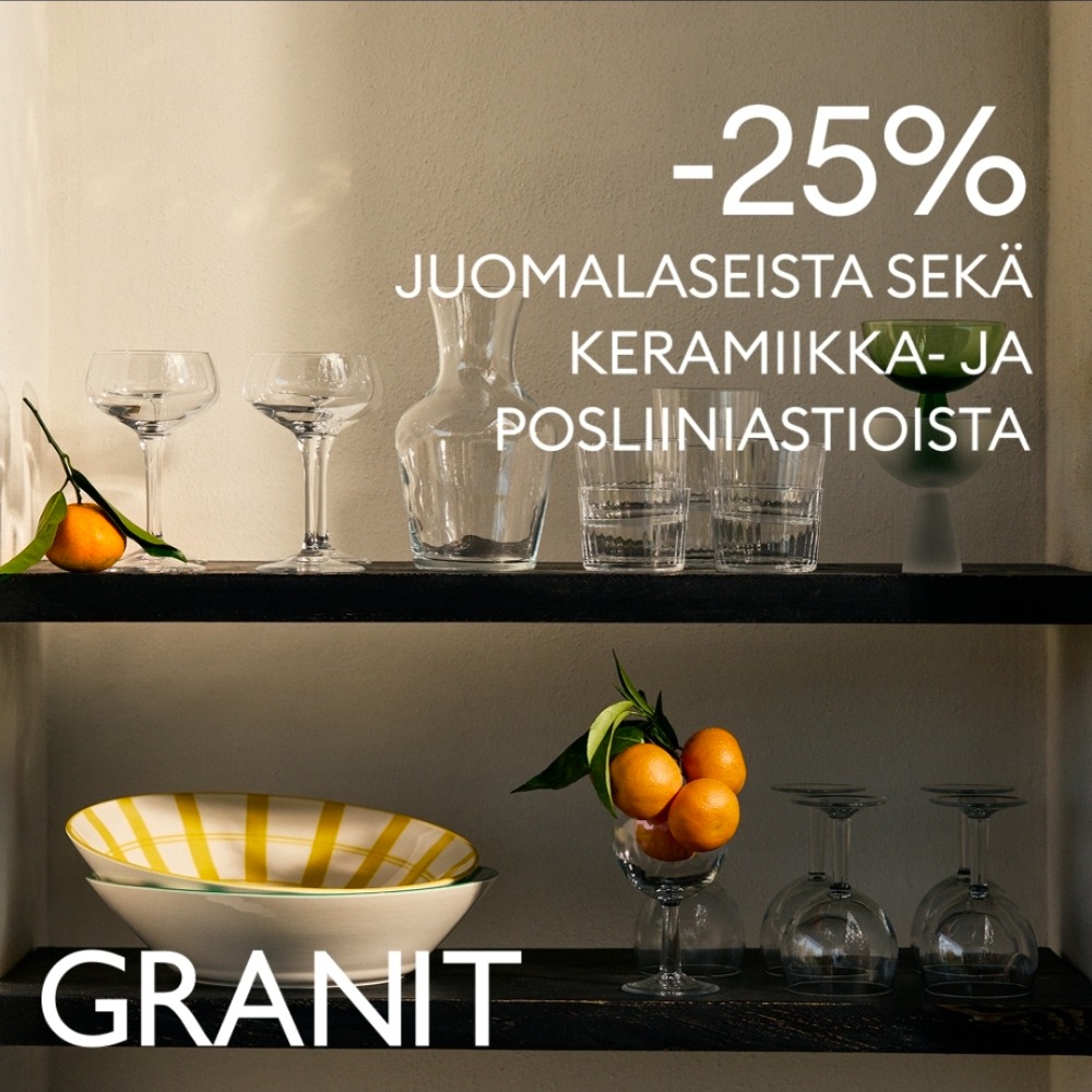 Juomalasit ja astiastot