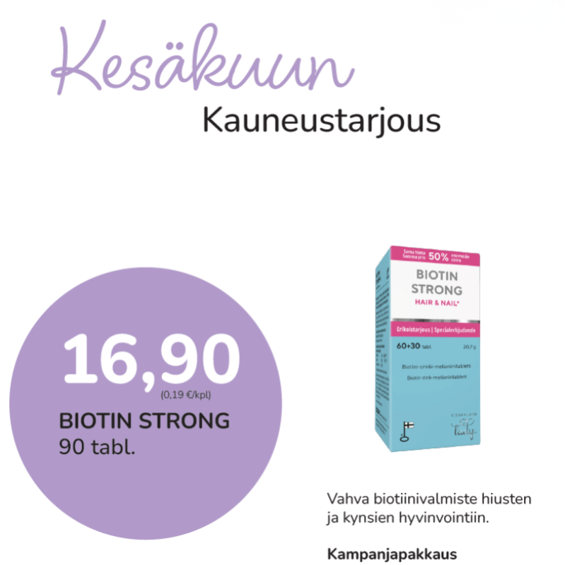 Biotin Strong 90 kpl