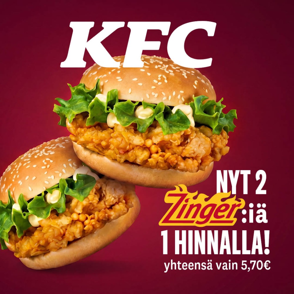 Kaksi yhden hinnalla!