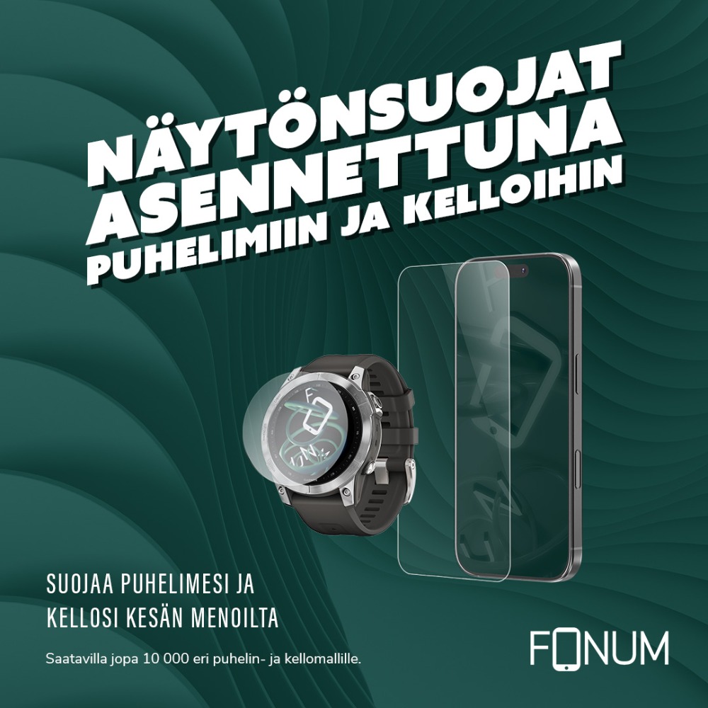 Näytönsuojat asennettuna