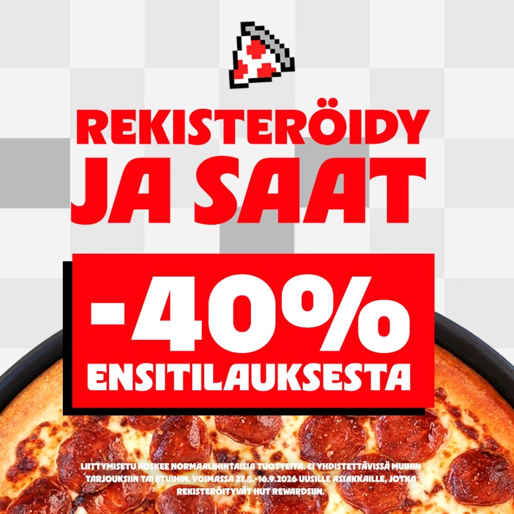 Uusille asiakkaille -40%