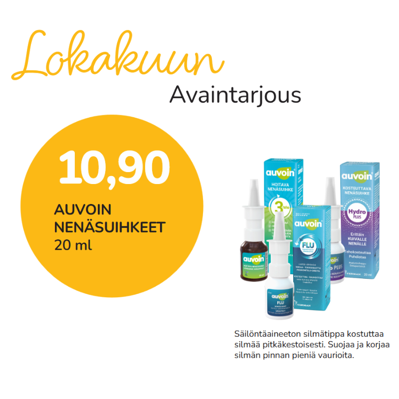 Auvoin nenäsuihkeet 20ml
