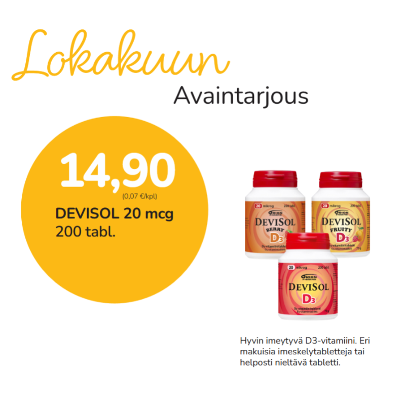 DEVISOL D3 20 MCG 200 KPL