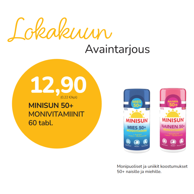 Minisun 50+ monivit.60kpl