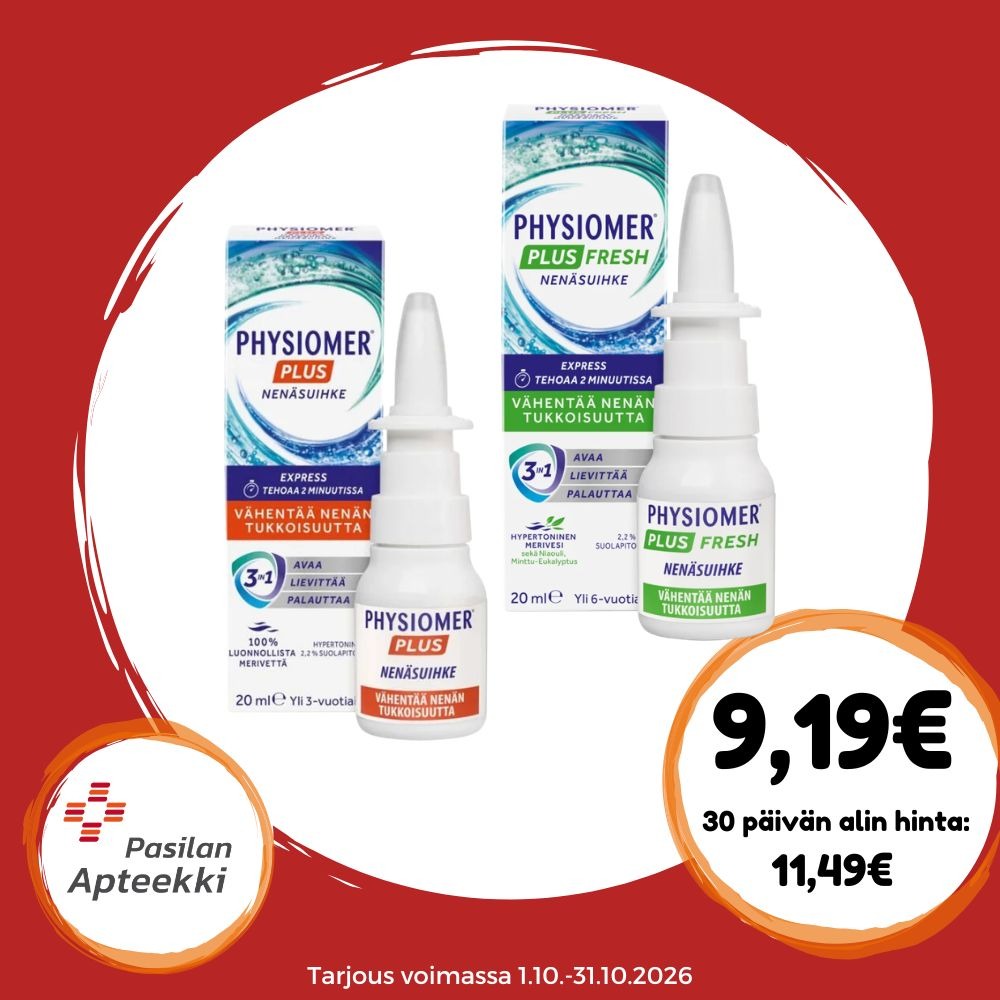 Physiomer Plus-suihkeet
