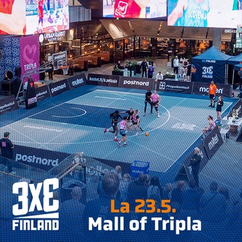 3x3 koripallon SM kiertue Mall of Triplassa 23.5.