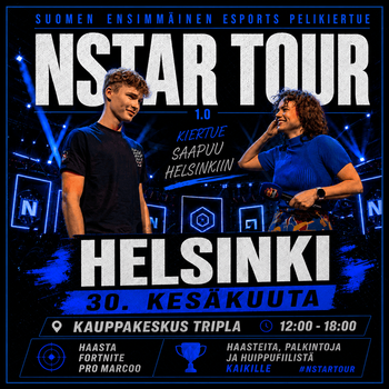 Kesän energisin Esports-pelikiertue saapuu Triplaan!