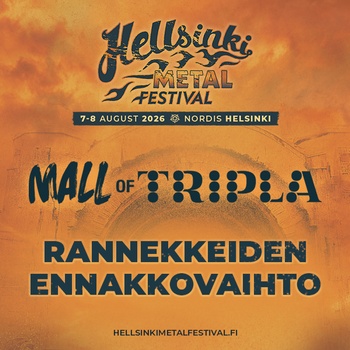 Hellsinki Metal Festival rannekkeenvaihtopiste Triplassa 5.-7.8.