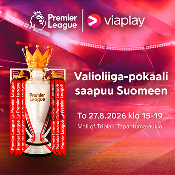 Viaplay tuo Valioliigan mestaruuspokaalin fanitapahtumaan Triplaan!